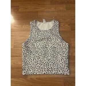 Balance Collection Leopard Crop Top Size Small